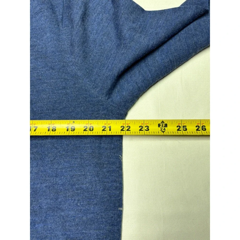 JOS A‎ BANK Signature Collection Mens Plaid 100% Merino Wool 1/4 Zip Sweater L